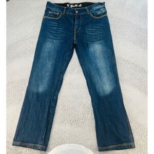 Bull-It Jeans Mens 38R Dark Wash Covec Bootcut Motorcycle Riding Denim